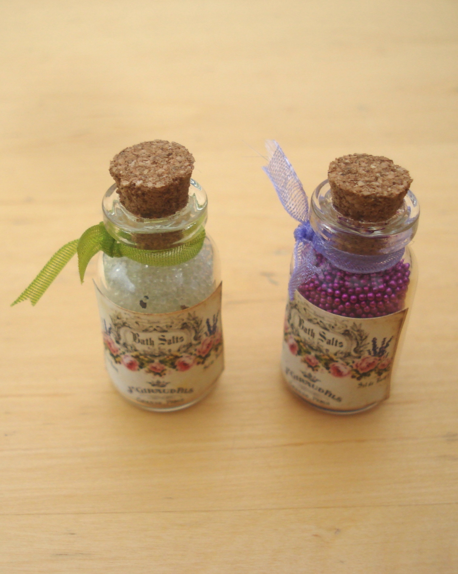2 MINI POTS DE SELS DE BAIN ref sel2   l'chelle GENE